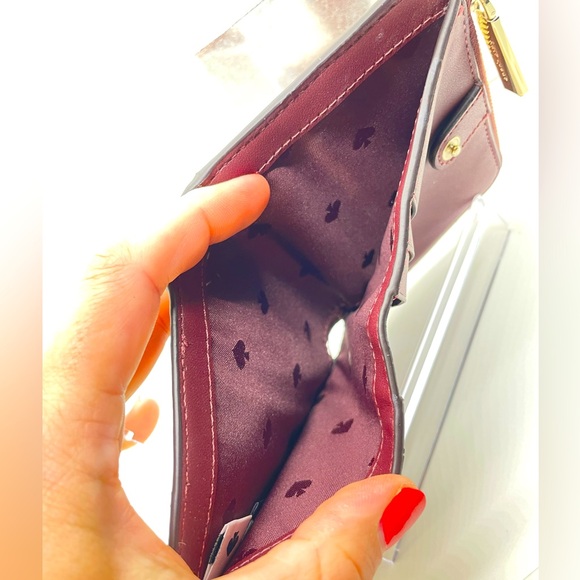 NIB Kate Spade ♠️ Glitter Compact Wallet in Deep Nova - Picture 4 of 9